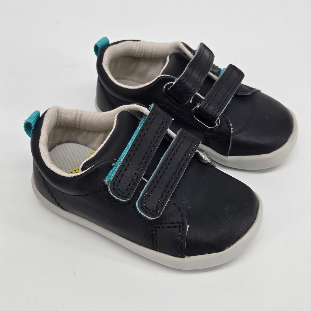 Ten Little Everyday Original Toddler Barefoot Shoes Black Gray Size 6.5 EUC